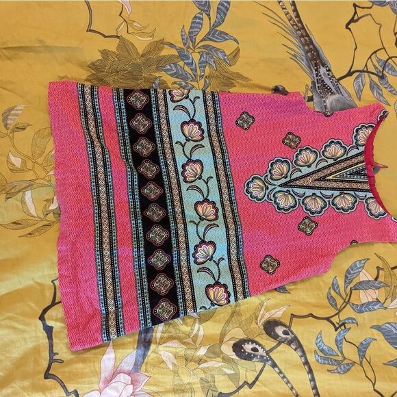 OSHKOSH genuine kids pink retro 60s style dress 2t euc - Picture 2 of 3